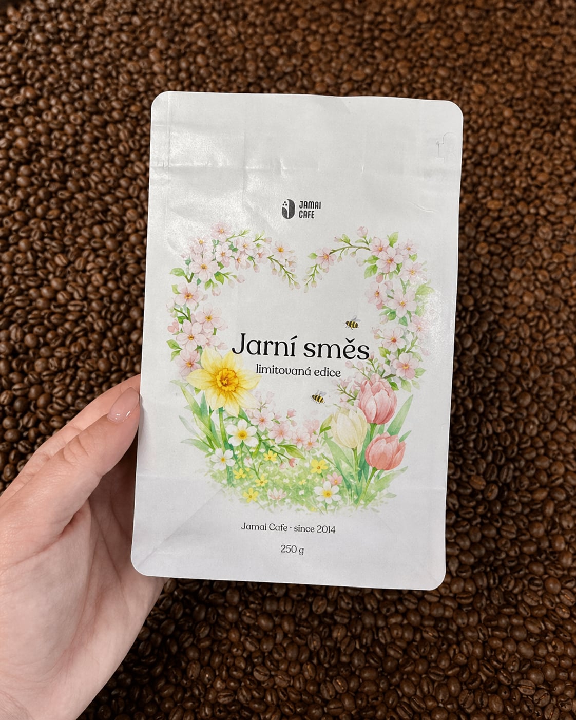 Výběrová zrnková káva v balení