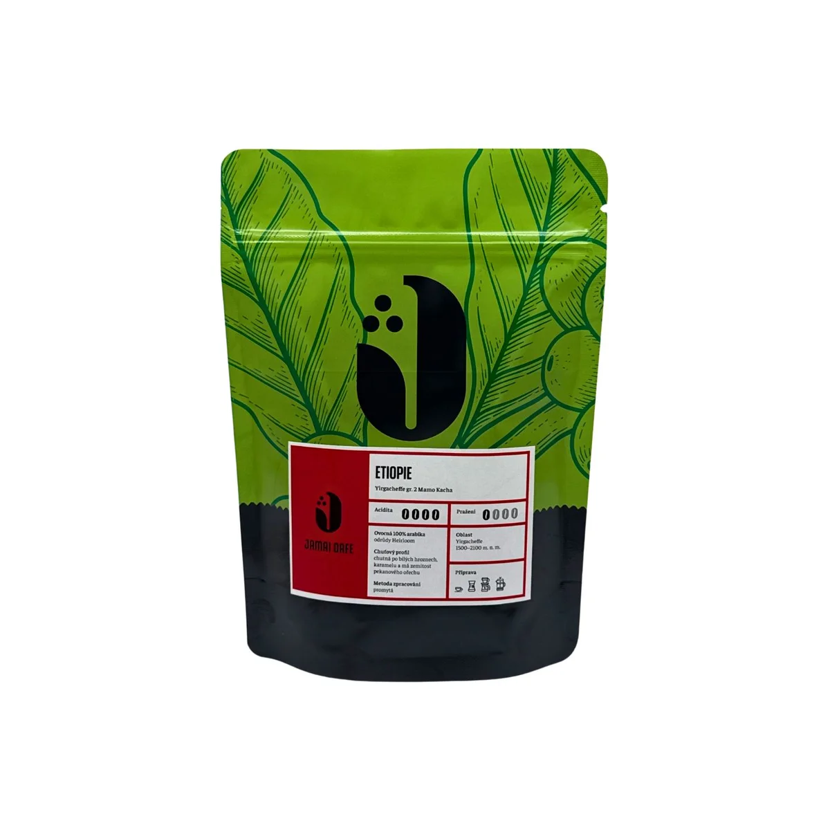 ETIOPIE Yirgacheffe gr. 2 Mamo Kacha - káva v balení