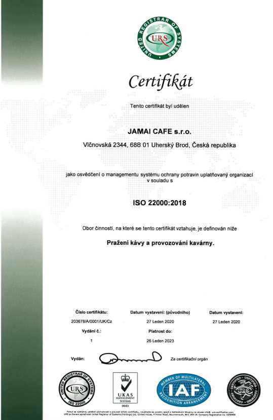Nově jsme držiteli exkluzivního certifikátu ISO